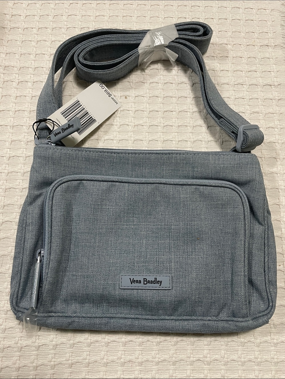 Vera Bradley Steel Blue Messenger Crossbody